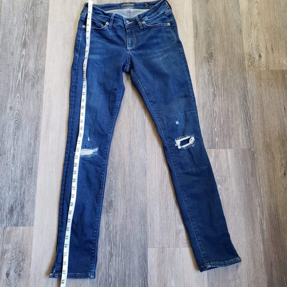 Lolita Skinny Jean With Side Slit Hem. - Picture 2 of 8